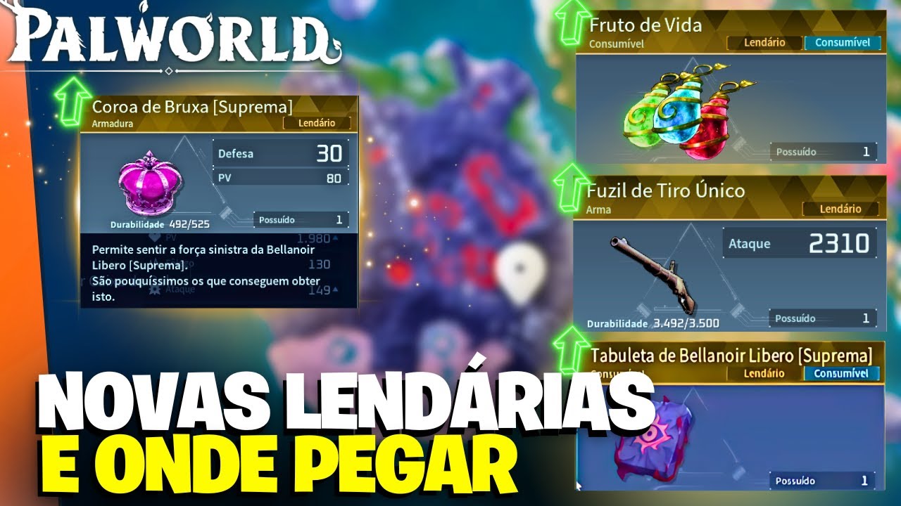 COMO PEGAR OS NOVOS ITENS LENDÁRIOS NO PALWORLD