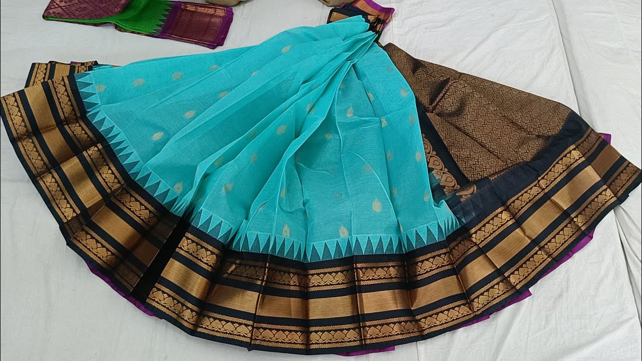 @vishalakshisilksarees PURE GADWAL COTTON SAREES Avl@1999/- #reelsinstagram #gadwalcottonsarees