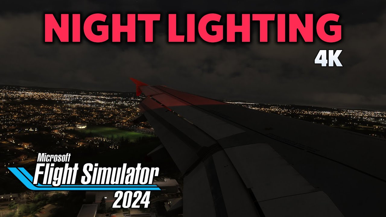 AMAZING NIGHT LIGHTING - MSFS 2024 - Fenix A319 Arrival at Manchester