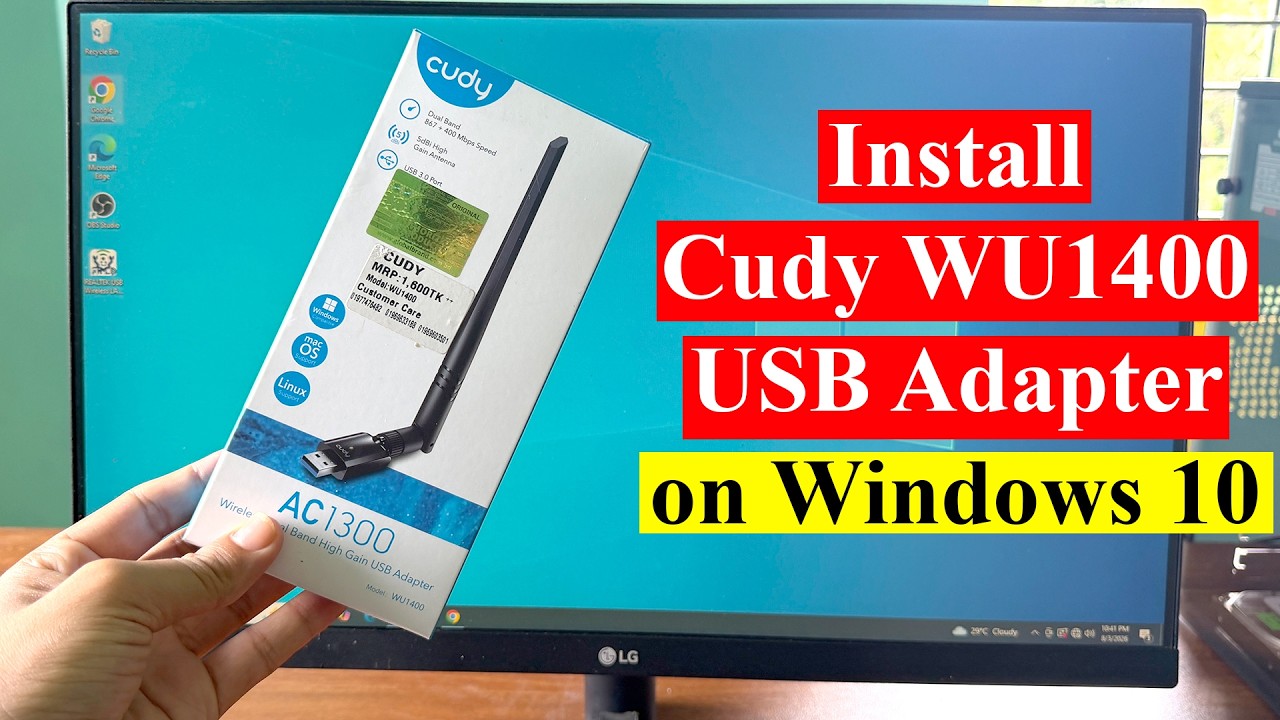 Jak zainstalować adapter WiFi Cudy AC1300 w systemie Windows 10