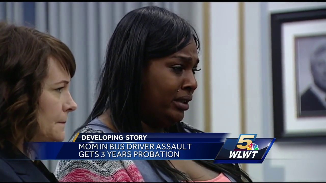 Mom sentenced to probation for attack on school bus driver