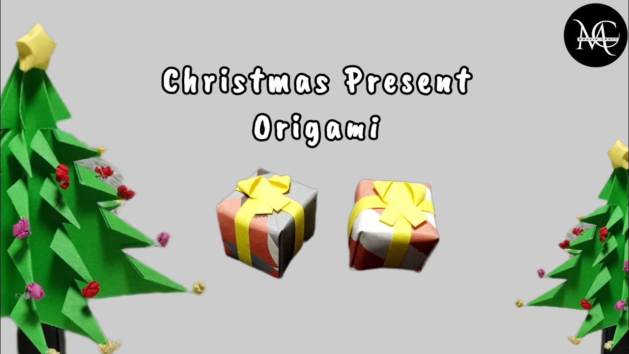 DIY origami present box / How to make paper gift box