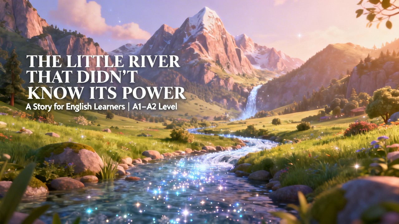 The Little River That Didn't Know Its Power | A Simple English Story for Beginners (A1–A2)