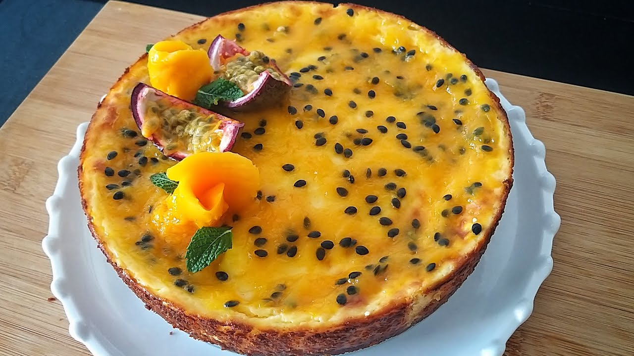 Cheesecake au fruit de la passion | Vous serez bluffés par ce gâteau !!