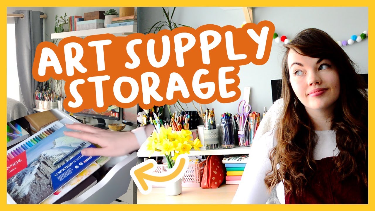 Desk tour! | How to store art supplies 🎨