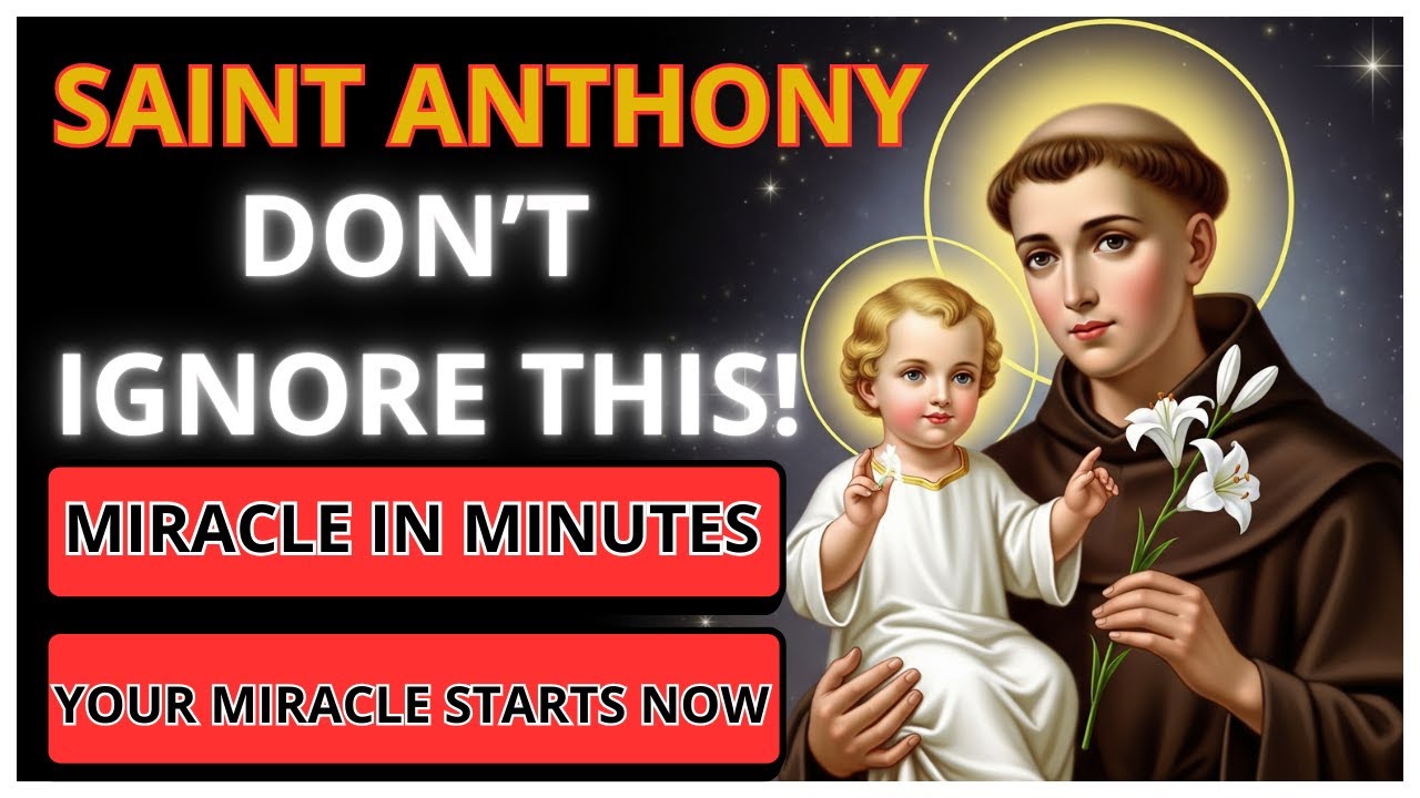 💖 POWERFUL PRAYER TO SAINT ANTHONY FOR URGENT AND IMPOSSIBLE MIRACLES!🙏