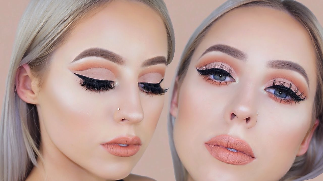 Nude Monochromatic Makeup Tutorial | Zoeva Caramel Melange Palette