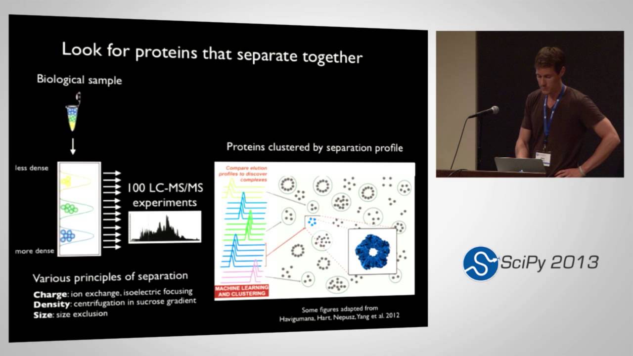 All-by-all learning of protein complexes from mass spectrometry data; SciPy 2013 Presentation