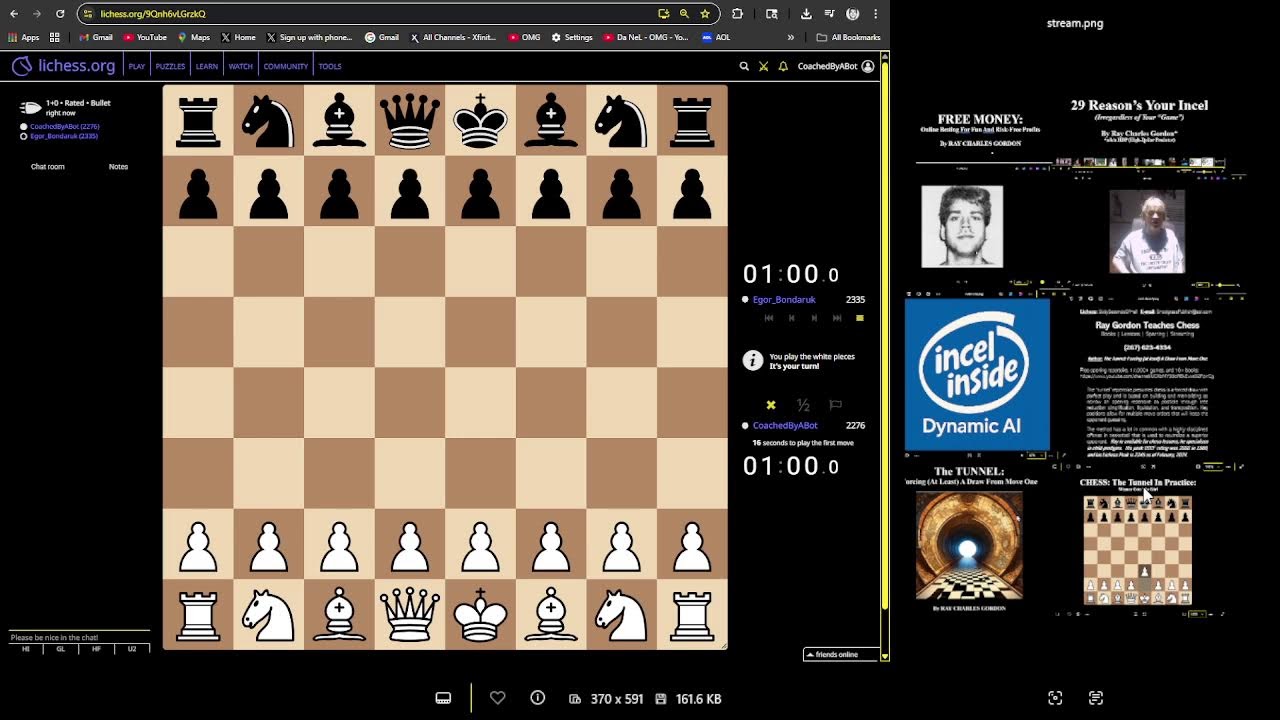 Chess: Winner Gets The Girl!!  (Thursday 12/11/2025 13:13 p.m.)