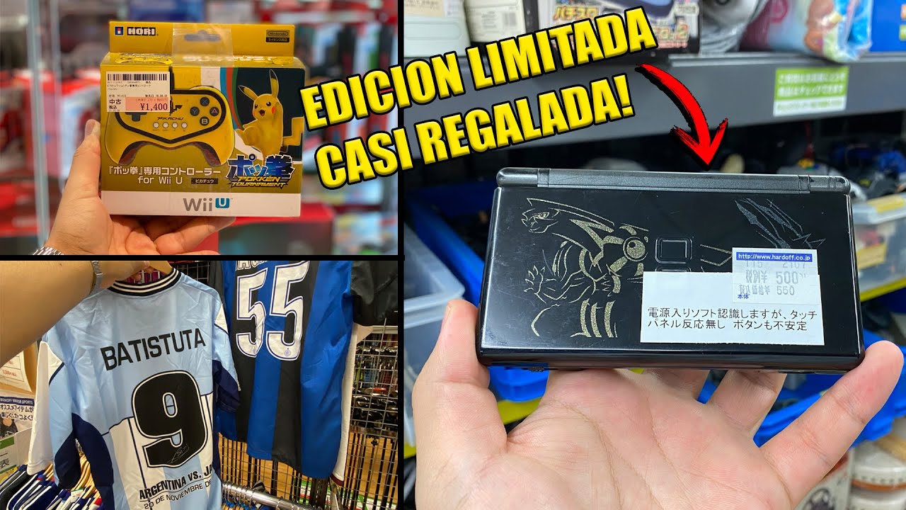 Tiendas de SEGUNDA MANO en JAPON , Una nintendo DS edicion limitada, mando pokemon y mas !