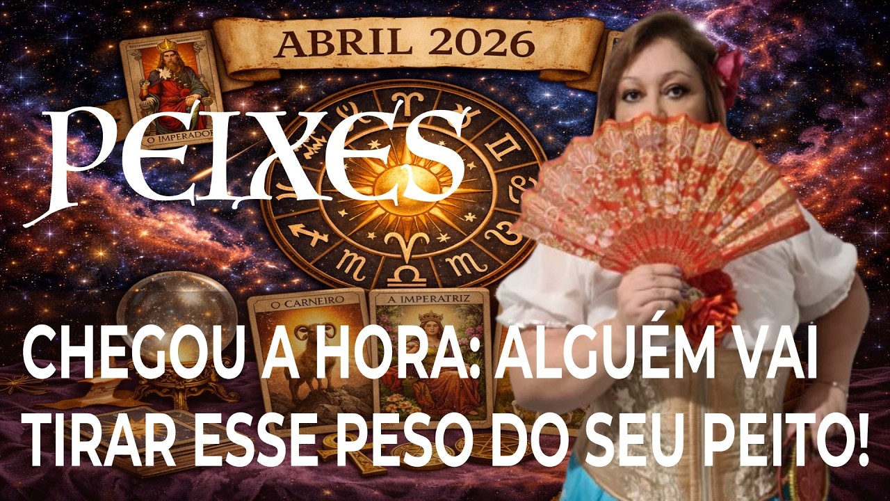 PEIXES ABRIL 2026 CHEGOU A HORA: ALGUÉM VAI TIRAR ESSE PESO DO SEU PEITO!