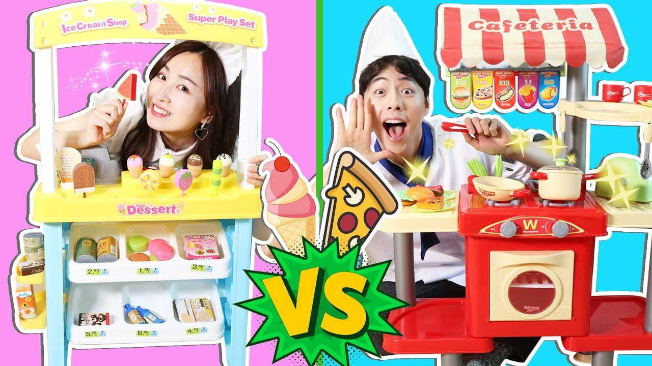 悅兒冰淇淋店和馬樹的餐廳到底哪家店人氣更高呢？小伶玩具 | Xiaoling toys