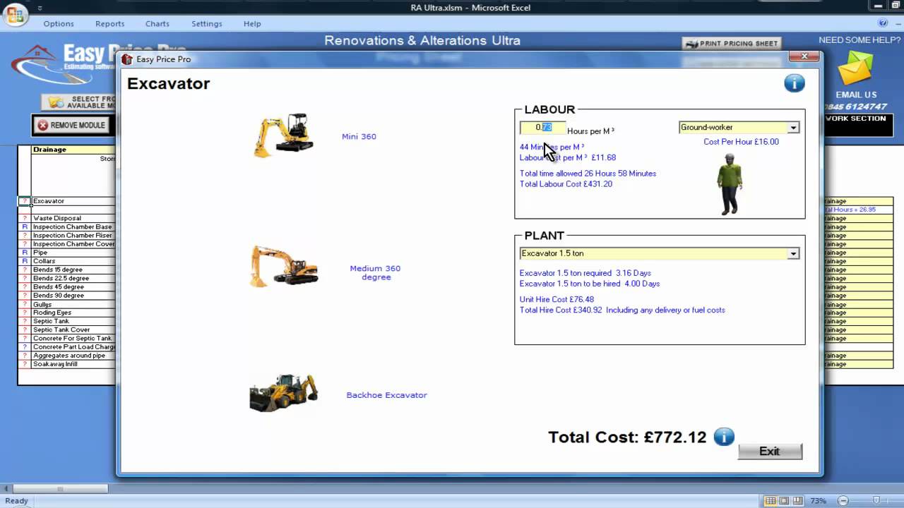 Drainage Estimating Module