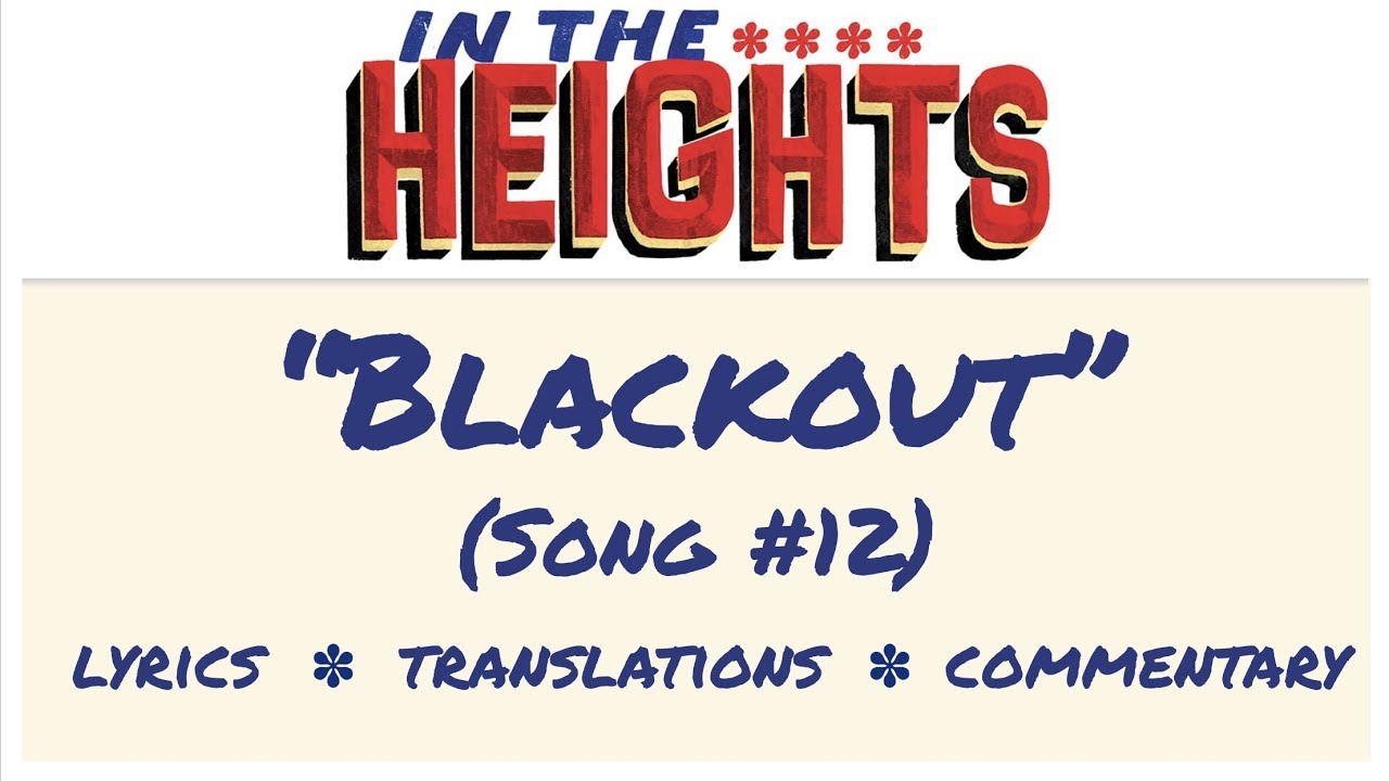 &ldquo;Blackout&rdquo; - Lyrics, Translations, & Dumb Commentary