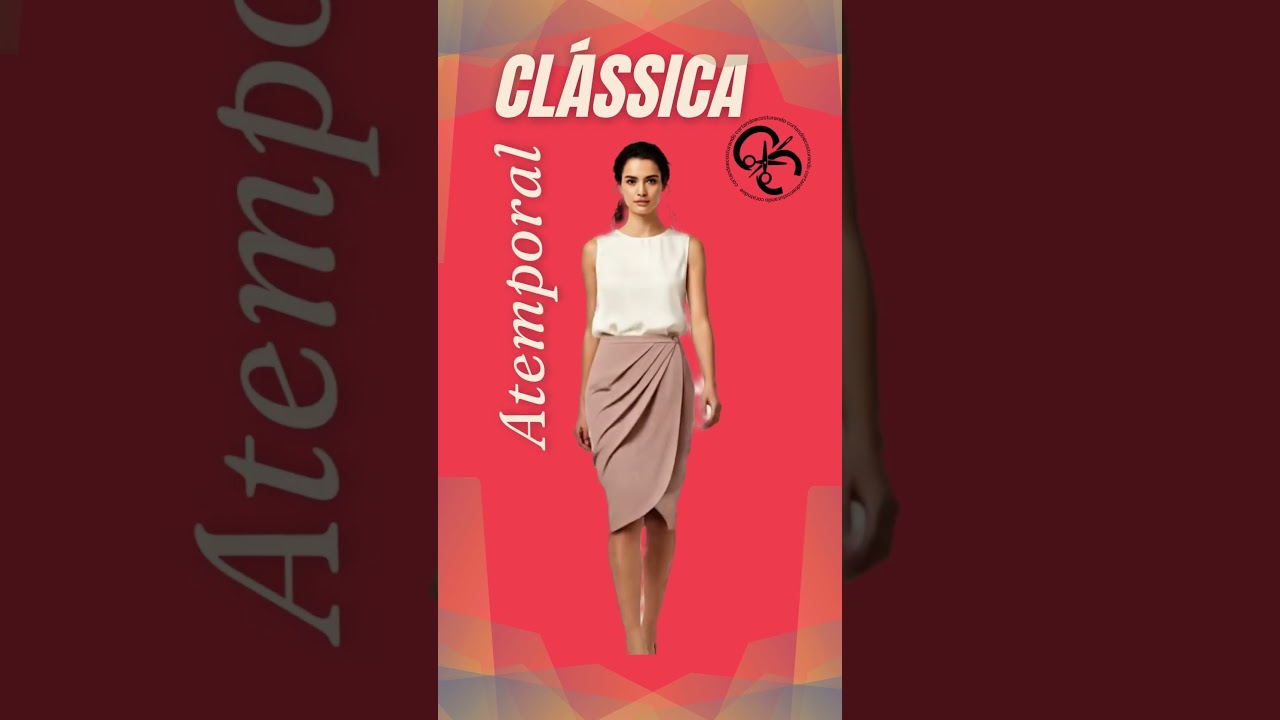 Saia com Pregas trasnversais #costuretododia