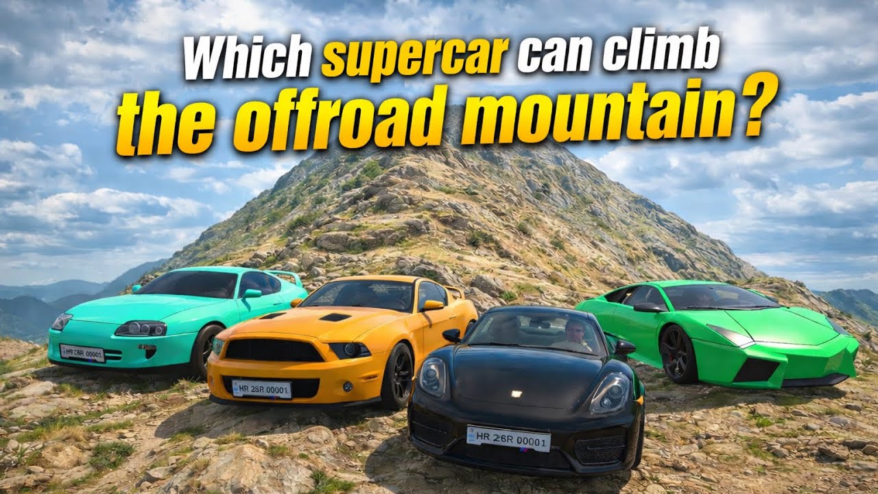 Supercars vs Offroad Mountain 🚗💥 Only ONE Makes It! 