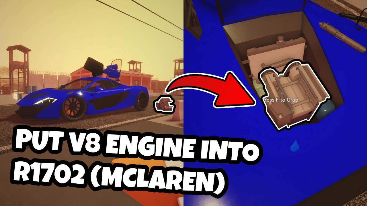 Mclaren (R1702) with V8 Engine Speed Over 500 Km/h | Roblox A Dusty Trip