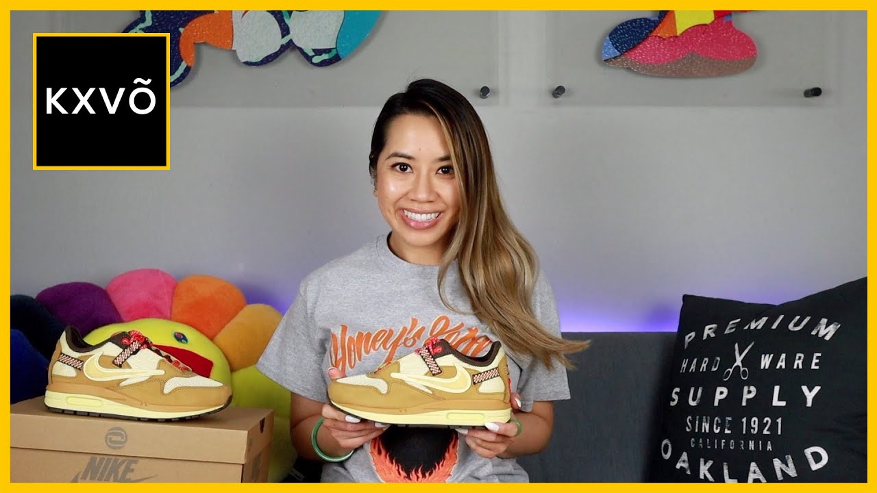ALMOST A FRIENDS & FAMILY COLORWAY! NIKE AIR MAX 1 X TRAVIS SCOTT 'WHEAT' REVIEW, ON-FEET, SIZING
