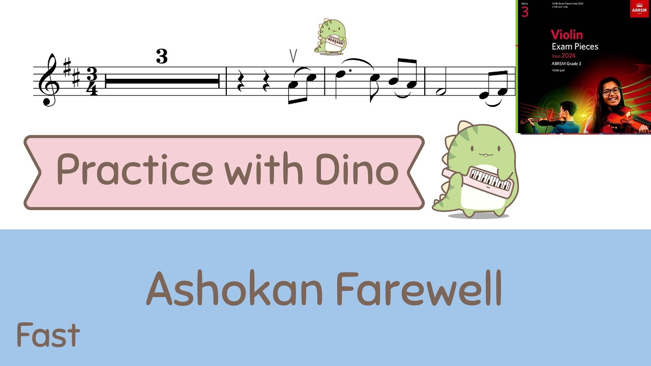 (Fast) Ashokan Farewell ABRSM 2024 Violin grade 3 (B2)