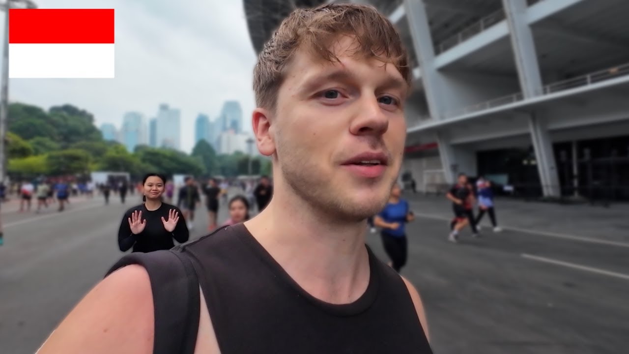 Первая пробежка в GBK в Джакарте, Индонезия 🇮🇩