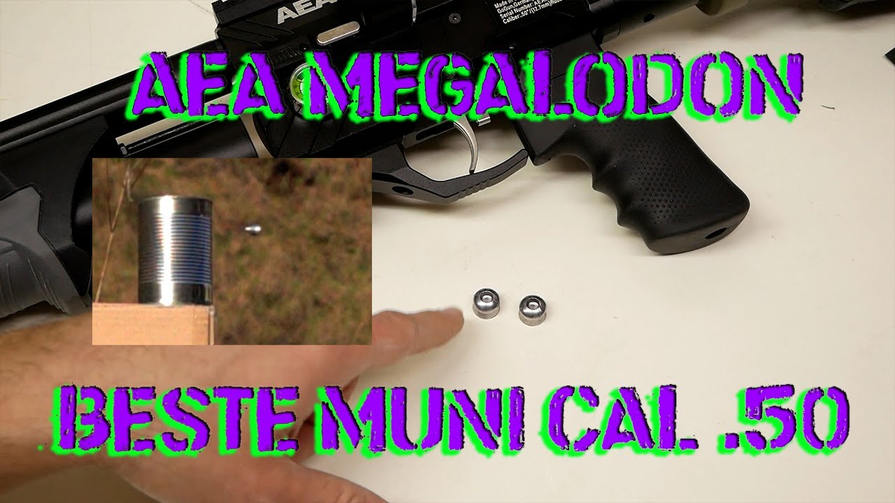 AEA Megalodon / Beste cal. 50 Luftgewehr Geschosse!