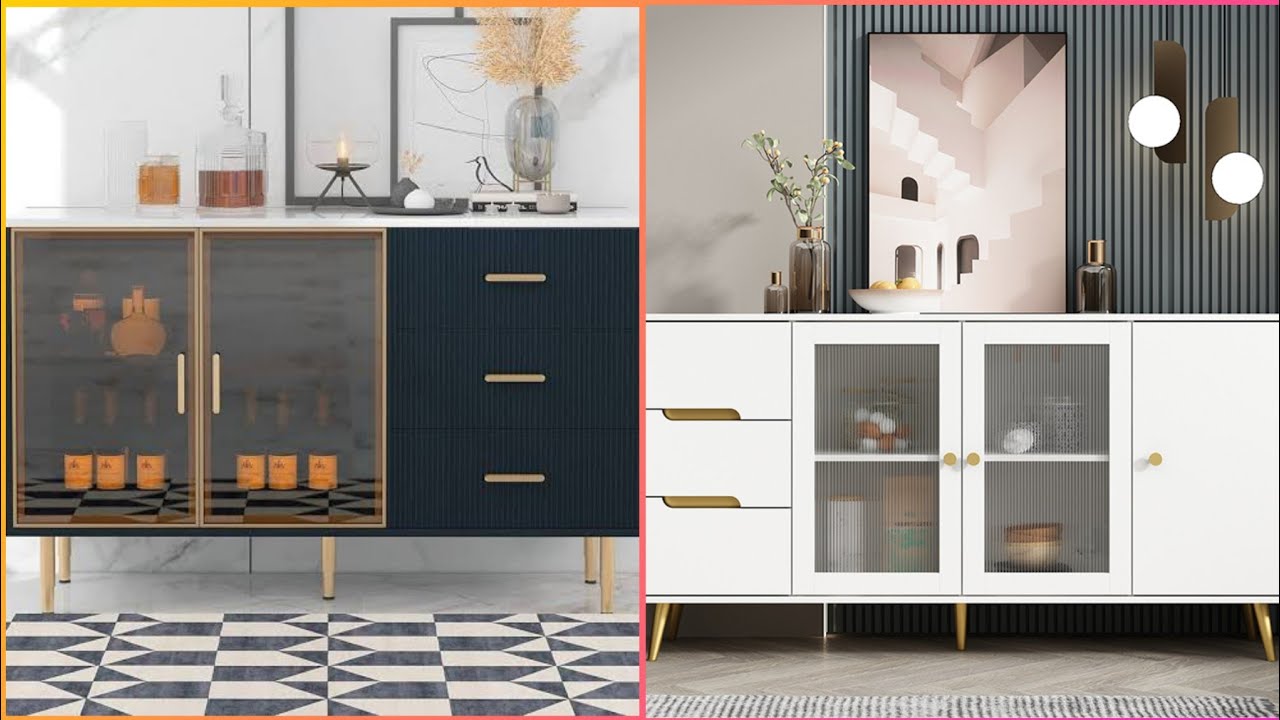 Modern sideboard cabinet design trends 2025 ! Buffet cabinet ideas for home interior