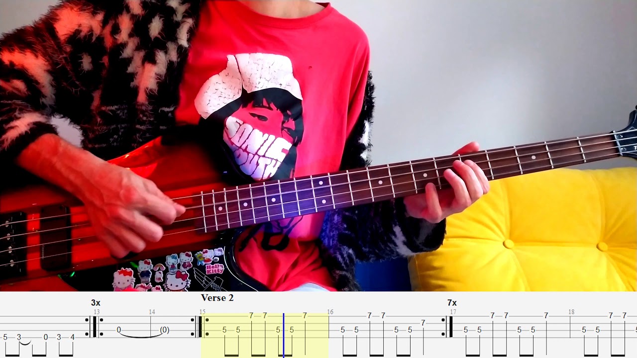 All Apologies – Nirvana – Bass cover with tabs (4k)