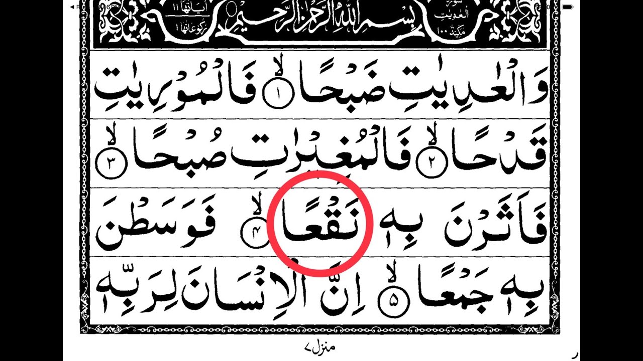 Surah Al-Adiyat Full Class