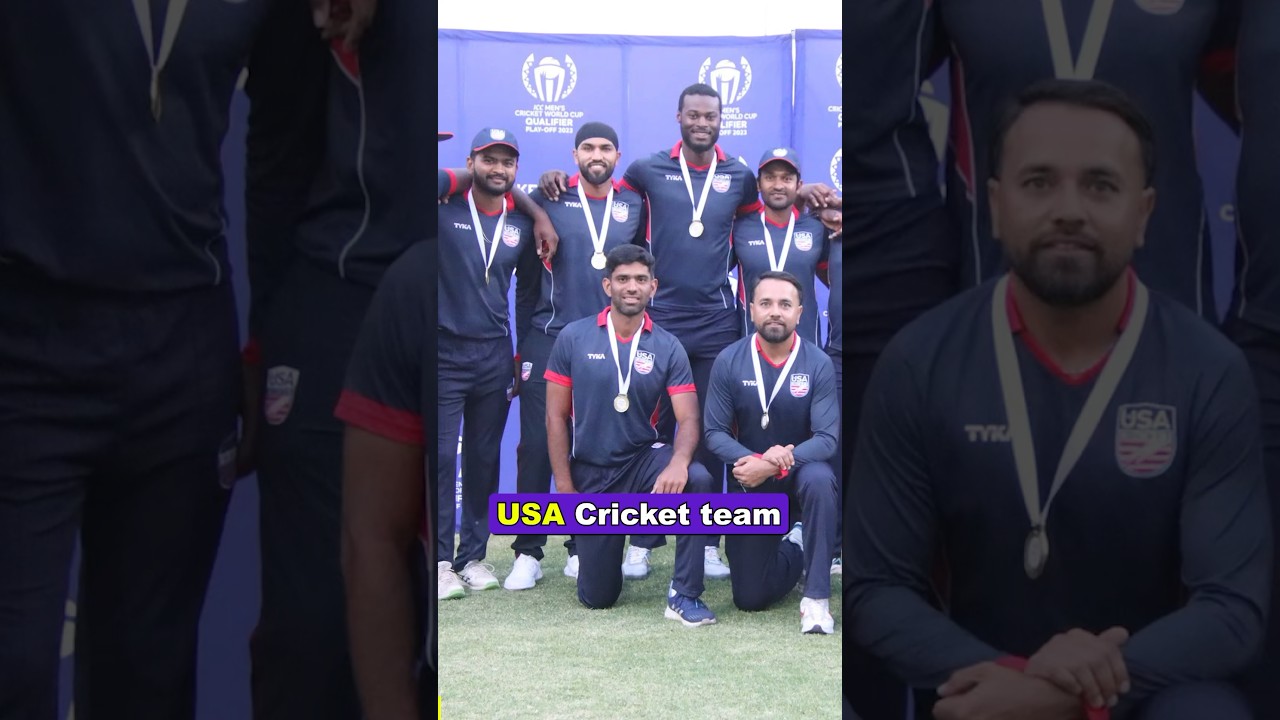 Amazing facts about USA Cricket Team 🔥 6 Indian Cricketers 😱🏏 #usacricket  #t20worldcup