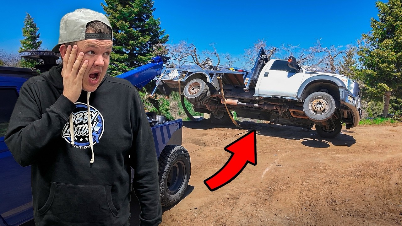 King Fred Recovers Massive Rolled Over Propane Tank Crane!