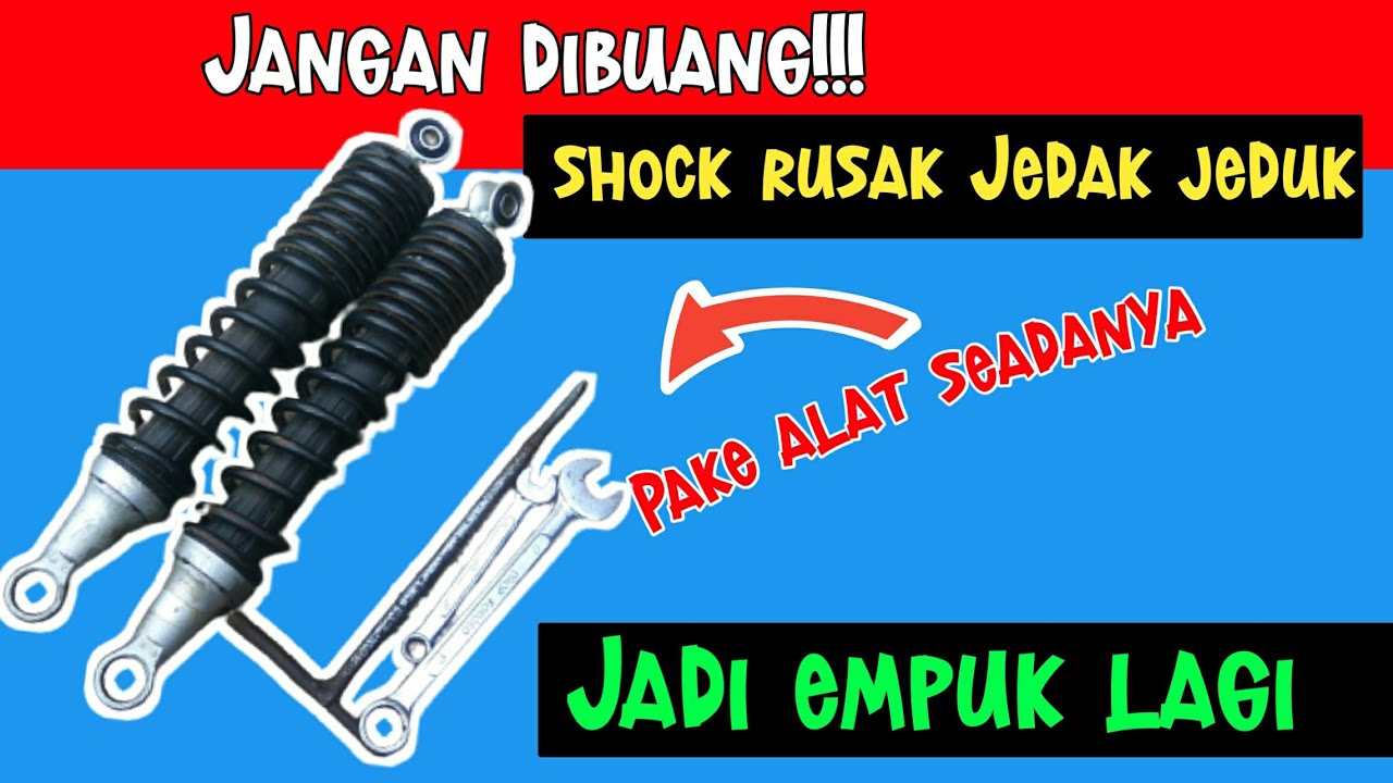 Cara Memperbaiki Shock Supra x 125 Bocor Jedak Jeduk Jadi Empuk kembali