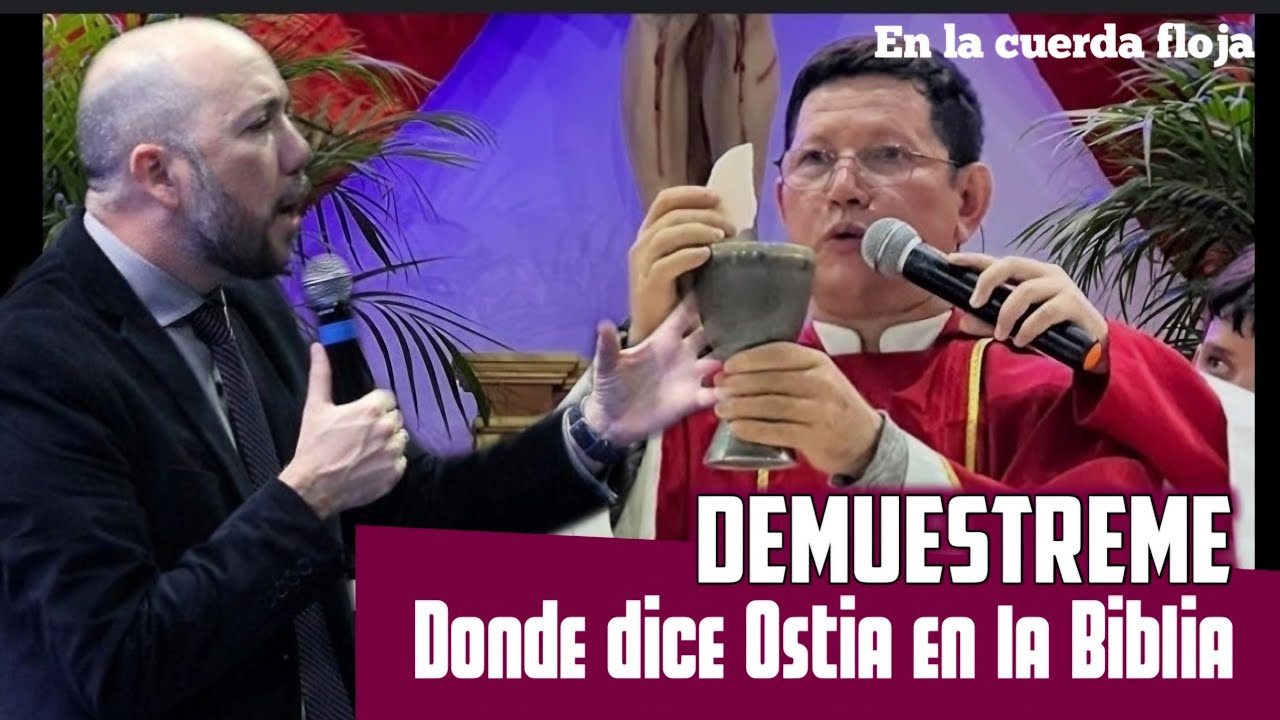 Donde dice Hostia en la Biblia, padre Luis Toro Sin palabras,  Pide PERDON  a ESTUDIANTES de Biblia