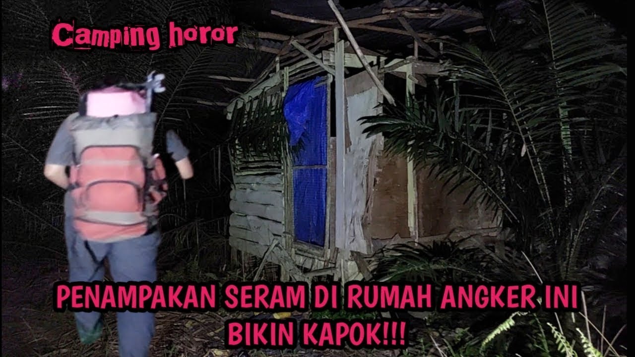 CAMPING HOROR DI GUBUK TENGAH HUTAN PENAMPAKAN ANEH BIKIN MERINDING
