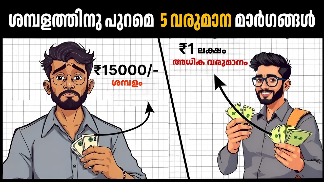 ജോലിയിൽ നിന്ന് ലഭിക്കുന്നതിനു പുറമെ കൂടുതൽ സമ്പാദിക്കാൻ 5 AMAZING IDEAS | WEALTH SCHOOL