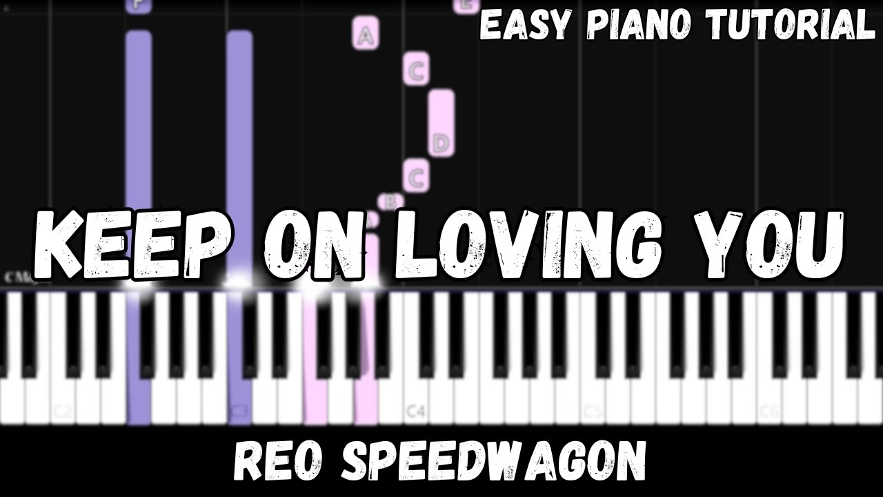 REO Speedwagon - Keep On Loving You (Easy Piano Tutorial)