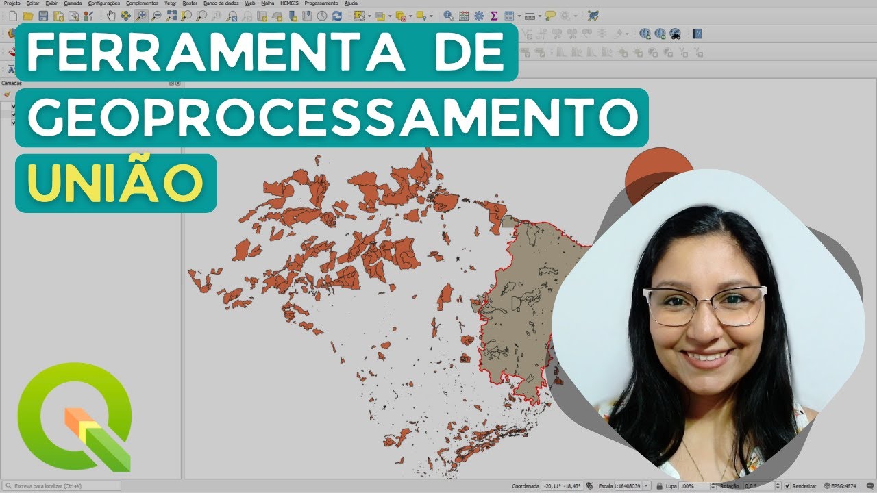 Ferramenta de geoprocessamento União no QGIS