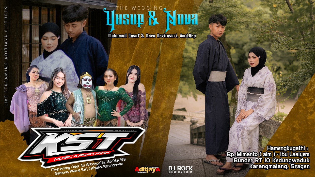 Live CS. KST MUSIC Wedding YUSUF & NOVA - DJ RONK Audio | Aditjaya Pictures | Bunder 13/02/26