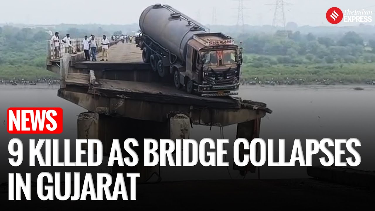Bridge Over Mahisagar River Collapses In Gujarat, Rescue Ops Underway; Two Killed, 5 Rescued