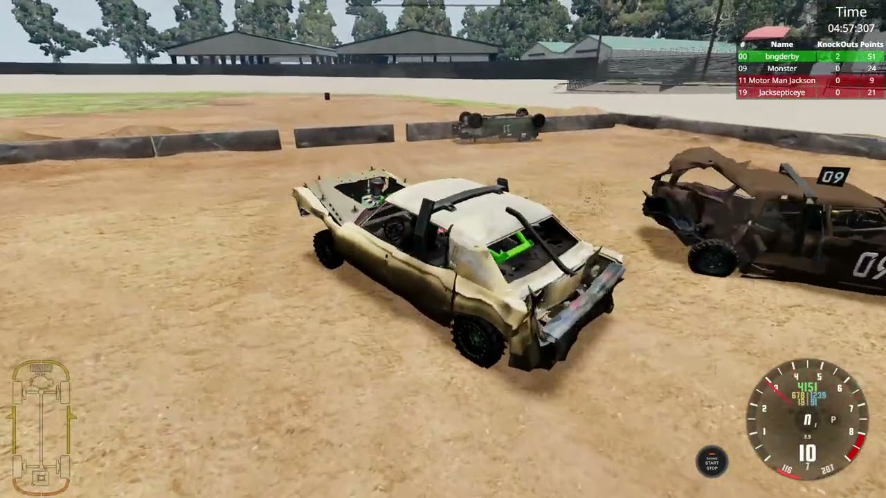 BeamNG drive derby 70ss buick