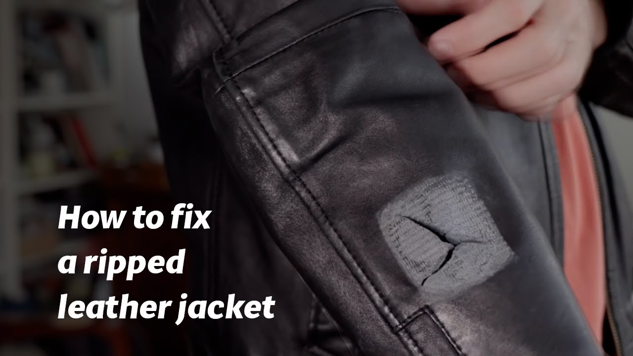 How to fix a ripped leather jacket