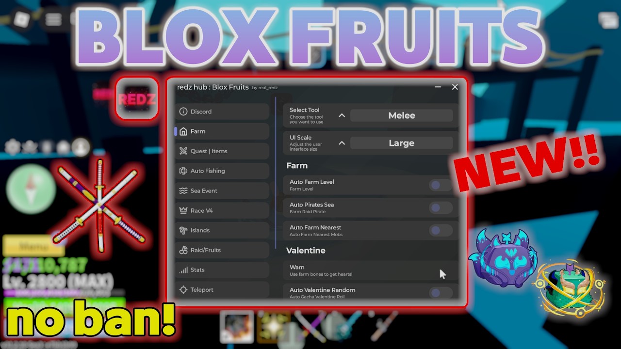 Blox Fruits Script REDZ HUB [Новое обновление 2026]