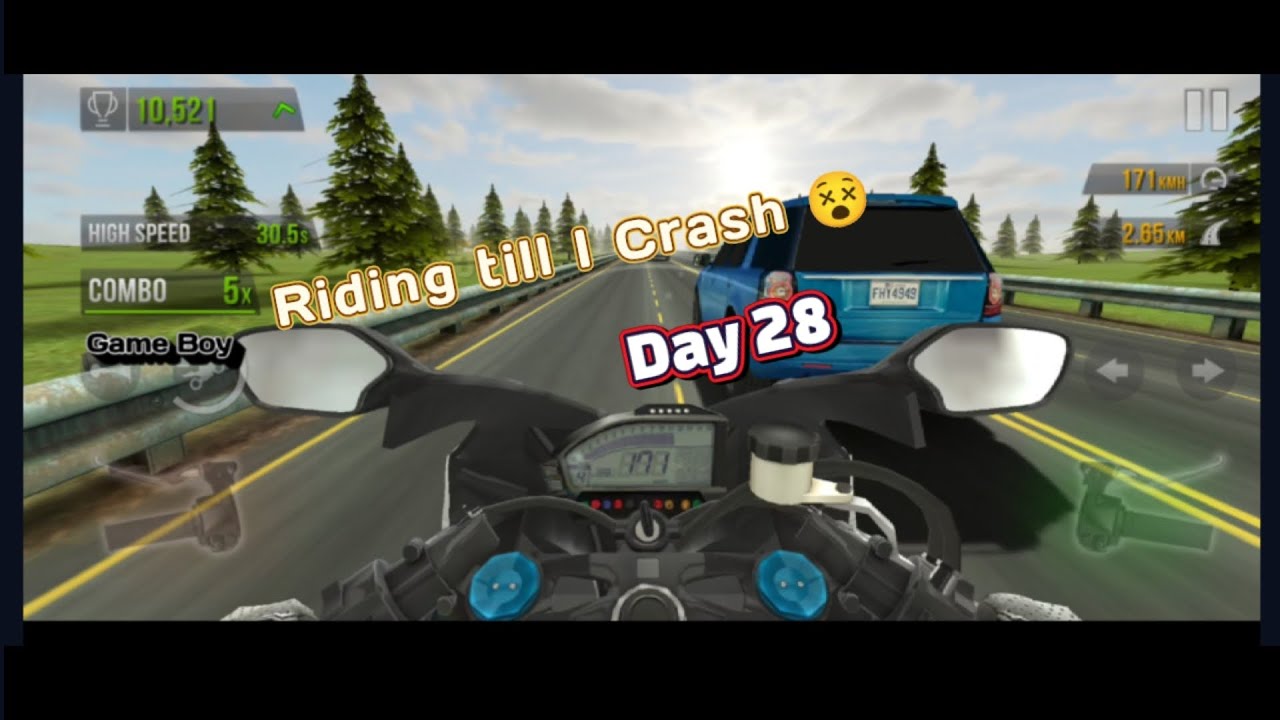 Riding Till Crashing Day 28 - Traffic Rider Gameplay simulator #simulatorgame #vehiclesimulator