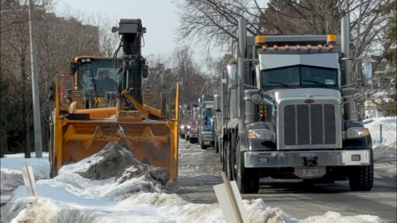 Snow bank removal / Road graders scraping ice
