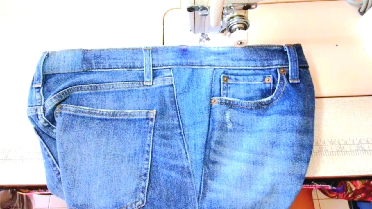 วิธีขยายเอวกางเกงยีนส์เอว28นิ้วเป็น34นิ้ว/how to enlarge jeans waist