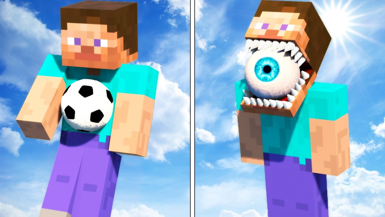 Mini To Big SPORT Balls vs HORROR STEVE! | Experiments in Teardown