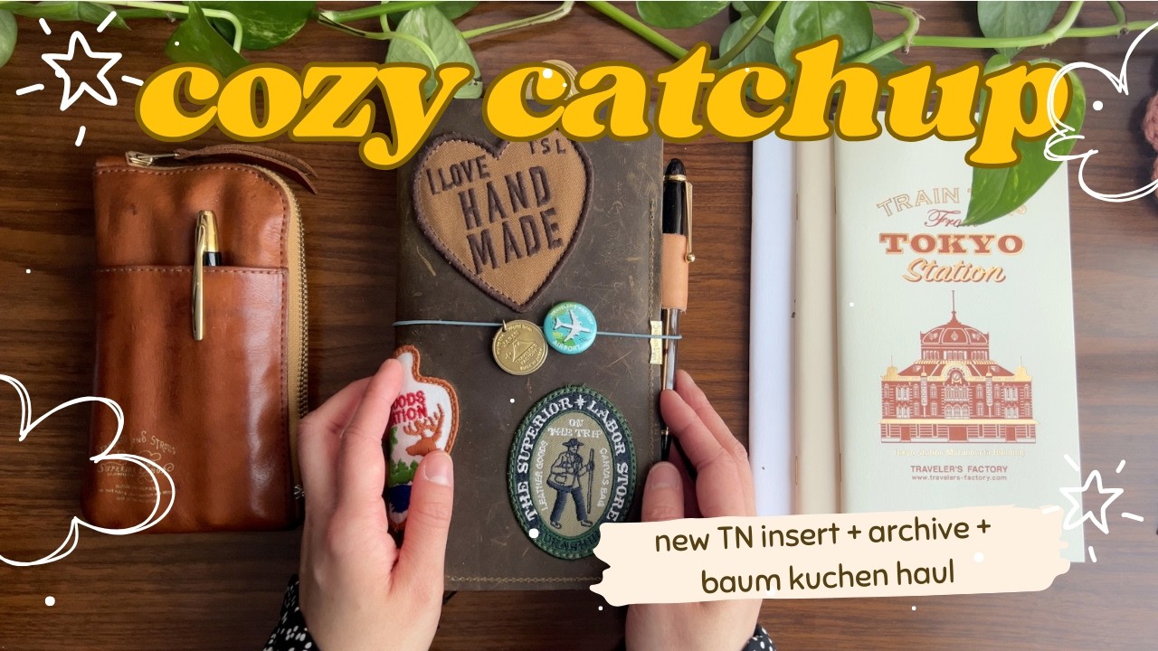 💕 Moving into a new traveler’s notebook insert + TN Archive, fountain pen chat & baum kuchen haul