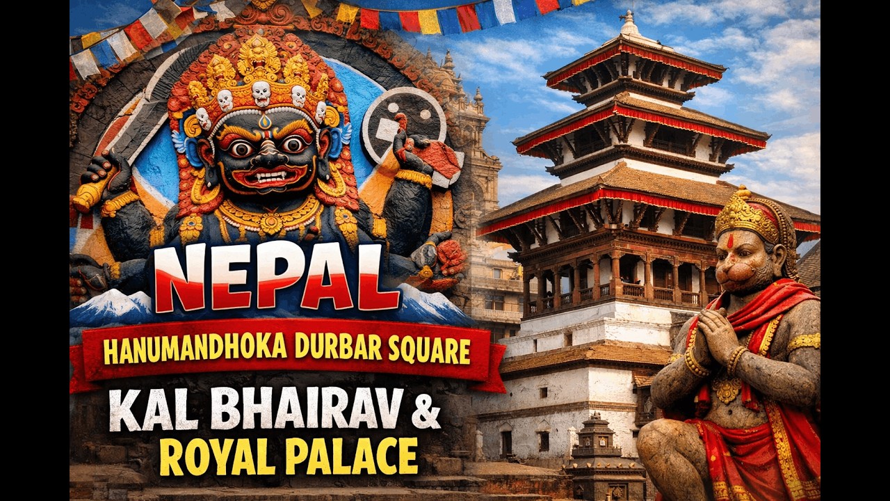 Exploring Hanuman Dhoka Durbar Square 🇳🇵 | Kal Bhairav & The Royal Palace of Kathmandu