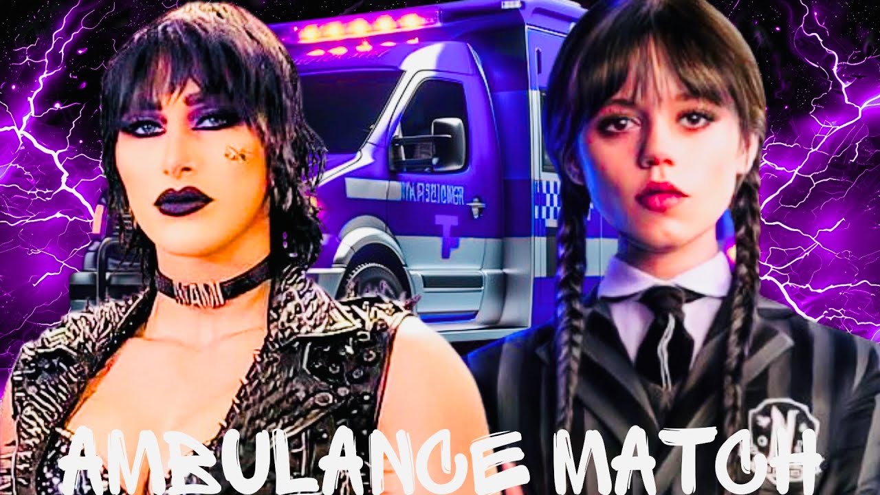 WWE 2K25 - Rhea Ripley VS Wednesday Addams - Ambulance Match
