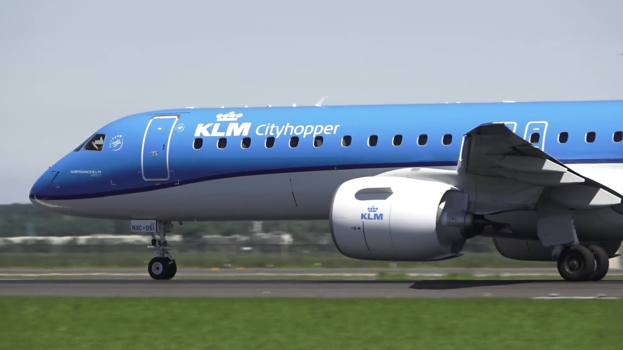 BRAND NEW Embraer E195-E2 KLM Cityhopper Take Off At Schiphol