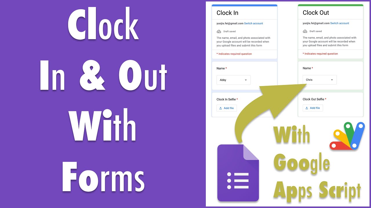 LC012 Create a Clock In/Out System via Google Forms & Apps Script